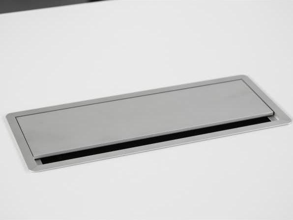 Hammerbacher Aletta per cavi da 30 cm senza installazione, alluminio (Foro cavo, 30 cm)