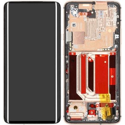 Faro + Touch+ Frame für GM1910 OnePlus 7 Pro Dual Sim - almond, Weiteres Smartphone Zubehör, Beige