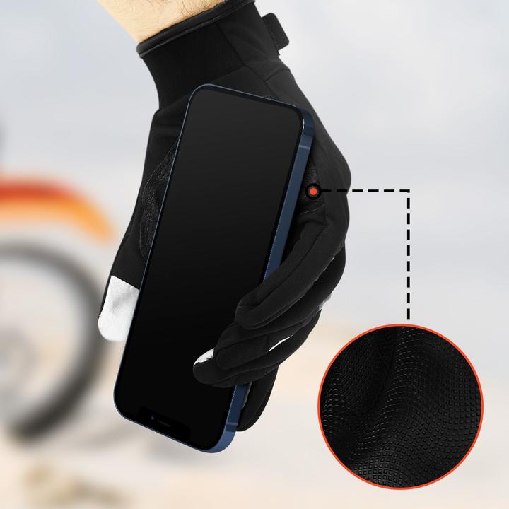 Produktbild Avizar Reflektierende Touchscreen-Handschuhe, rutschfest, Grösse XS - Schwarz (XS)
