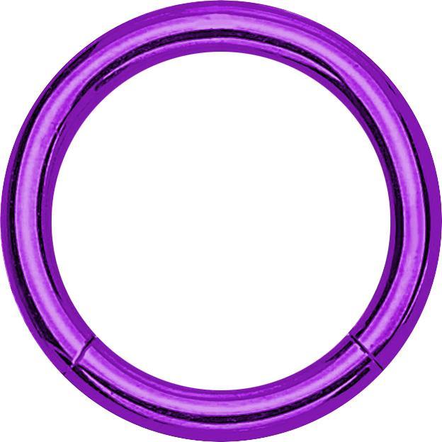 Produktbild Star Piercing Segmentring klappbar violett (Chirurgenstahl 316L, ohne Messing)