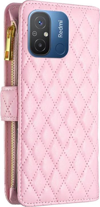 Produktbild Binfen Color Xiaomi Redmi 12C - BINFEN Brieftaschen Hülle rosa (Xiaomi Redmi 12C)