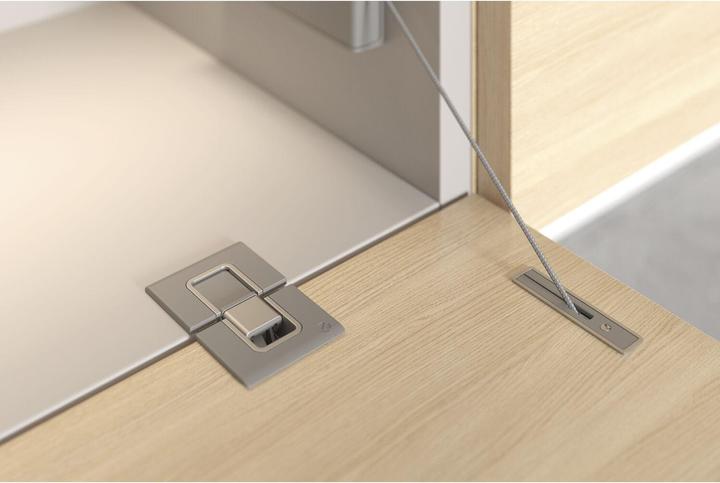 Actual product image Italiana Ferramenta KIMANA SKIN flap hinge, 3-part, nickel-plated zamak