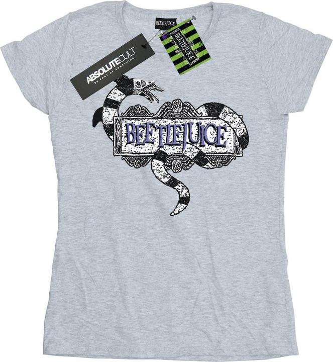 Produktbild Beetlejuice Sandwurm Logo TShirt aus Baumwolle (L)