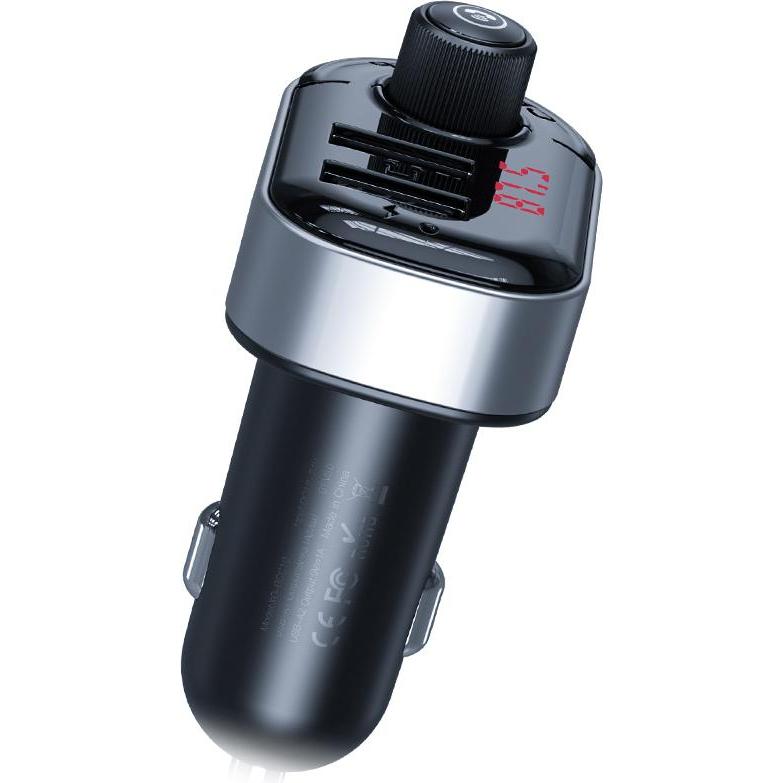 Thumbnail - xO transmiter FM BCC10 Bluetooth MP3 Autoladegerät 3,1A schwarz, Auto Adapter, Schwarz