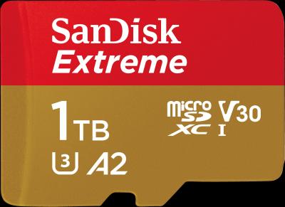 Produktbild SanDisk Extreme UHS-I V30 (1000 GB, microSDXC, U3, UHS-I)