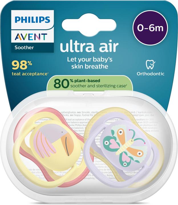 Actual product image Philips Avent Pacifier ultra air (2x, 0 - 6 Months)