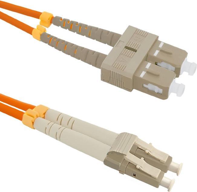 Qoltec 54040 Câble à fibre optique SC/UPC LC/UPC LSZH OM2 (2 m)