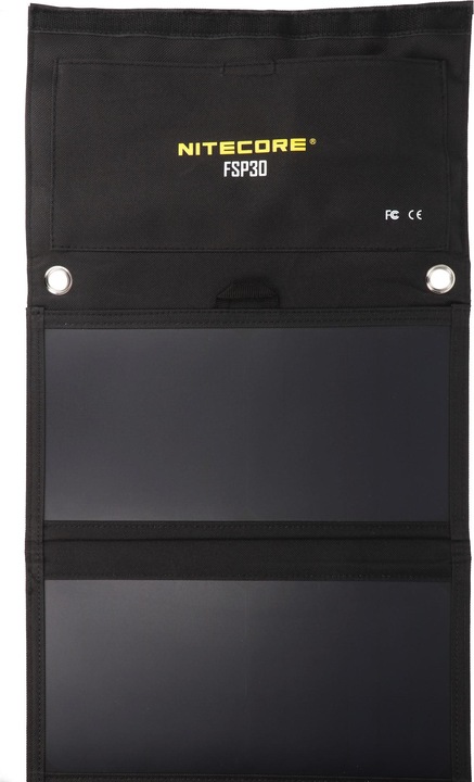 Actual product image Nitecore FSP30 foldable solar panel with max. 30W with USB-C 2x USB-A output (30 W, 0.63 kg)