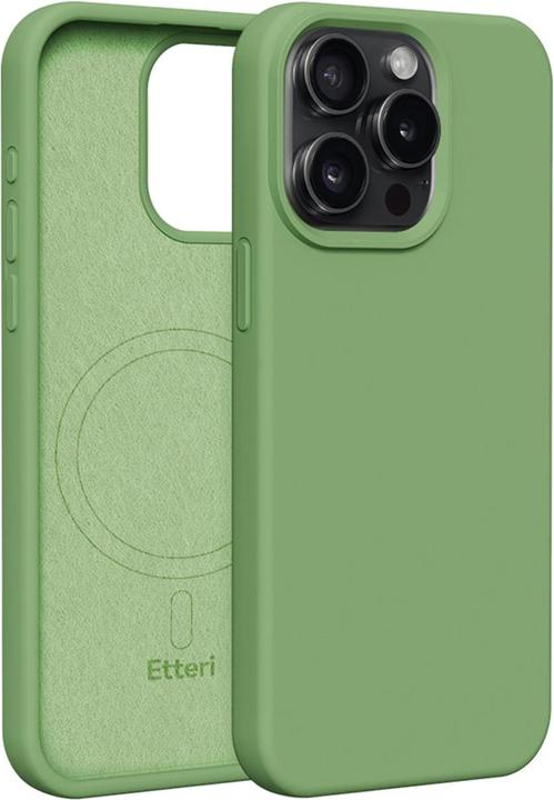 Produktbild Etteri Silicone Mag case for iPhone 12 / 12 Pro 6,1" light green (Apple iPhone 12)