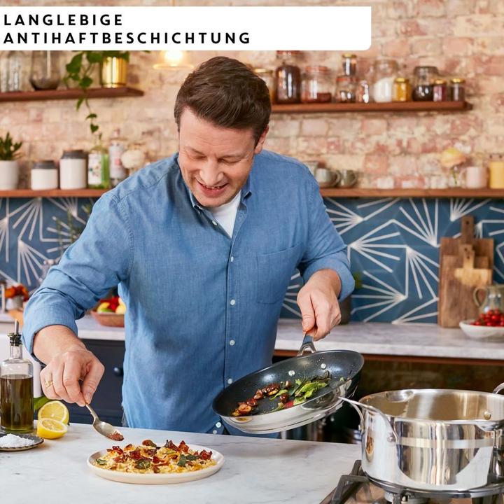 Produktbild Tefal Set Jamie Oliver Cook Smart (Bratpfanne, Pfannenset + Topfset, Edelstahl)