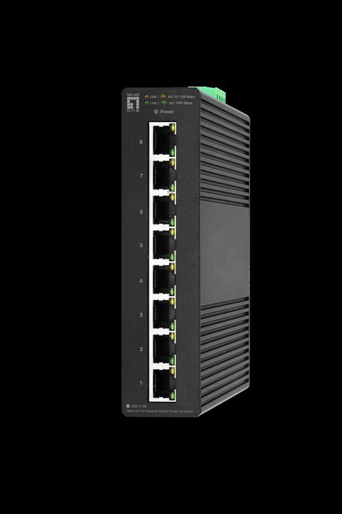 Produktbild LevelOne Switch 8x GE IGS-2108 RJ45, 10/100/1000Mbps sw (8 Ports)