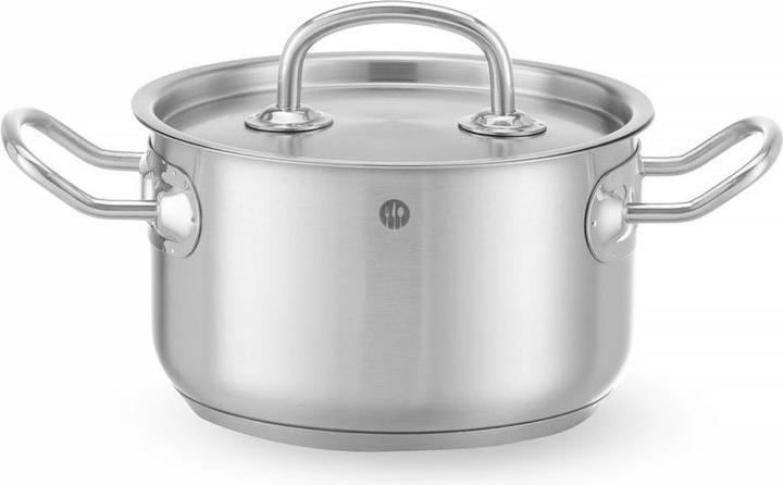 Produktbild Hendi Fleischtopf mit Deckel 9,5 l 280x155 mm Kitchen Li (Kochtopf, Edelstahl, 28 x 15.50 cm)