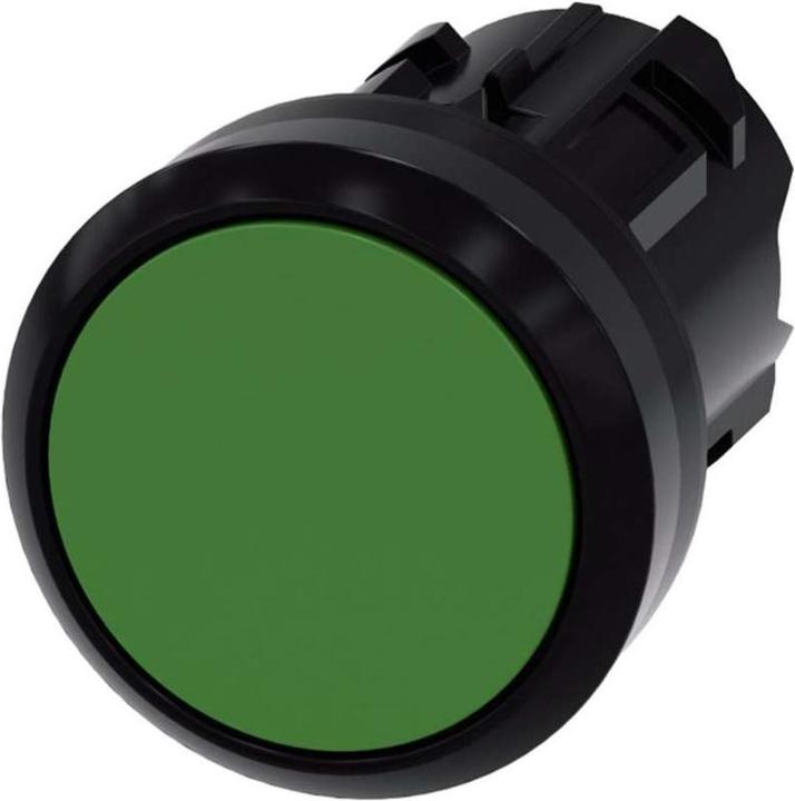 Actual product image Siemens Pushbutton, 22mm, round, plastic, green