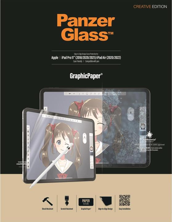 Immagine prodotto PanzerGlass Caso amichevole GrapicPaper AB (1 Pezzo/i, iPad Pro 11 2020 (2. Gen), iPad Air 2020 (4. Gen), iPad Air 2022 (5a generazione))