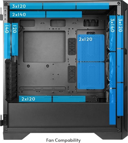 Actual product image Chieftec Apex (ATX, Mini-ITX, E-ATX, mATX, ITX, Micro-ITX)
