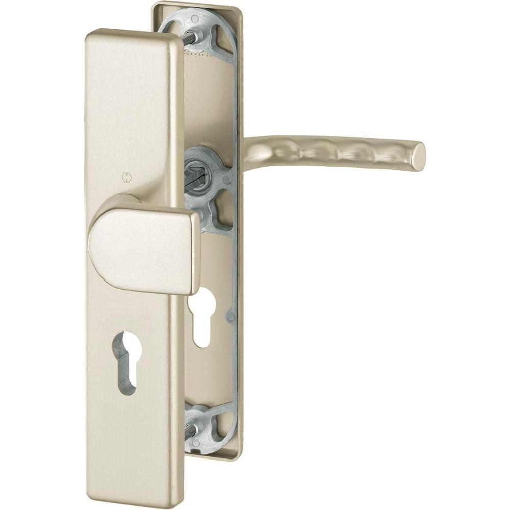 Hoppe, Türgriff + Fenstergriff, Schutzgarnitur Birmingham 78G/2221A/2440/1117 Aluminium F2 72 mm 37-42 mm (Türgarnitur)