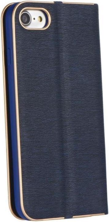 Produktbild Partner Telecom Book case OEM LUNA Book Gold for iPhone 7 / 8 / SE 2020 / SE 2022 navy blue (Apple iPhone 7, Apple iPhone SE (2nd Gen), Apple iPhone SE (3rd Gen))