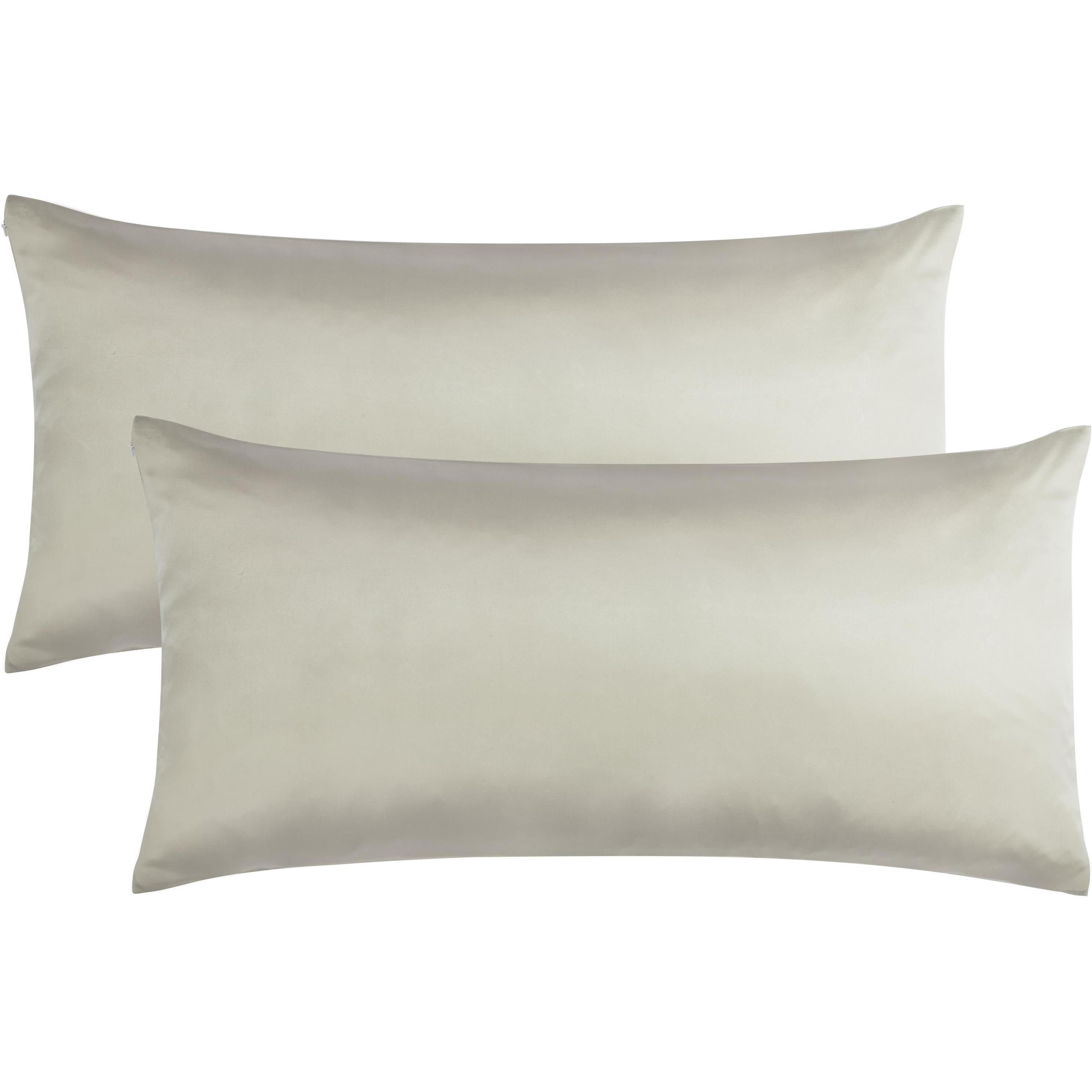 Aspero, Bettwäsche, 2x Satin Kissenbezüge 40x80 cm Alia - 9067 (Kopfkissenbezug, 40 x 80 cm)