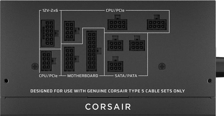 Actual product image Corsair RM750x Shift Strmforsyning - 750 Watt - 140 mm - ATX 3.1 - 80 Plus Gold certified (750 W)