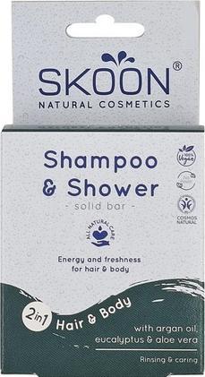 Actual product image Skoon Solid Shampoo Shower Bar 2-In-1 - 90 Grams (Solid shampoo)