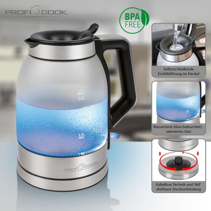Immagine prodotto Proficook PCWKS 1215 G Bollitore in vetro (1.70 l)