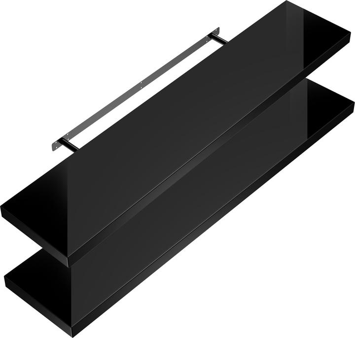 Set de 2 pièces noir brillant