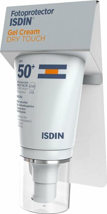 Actual product image Isdin Photoprotector Spf 50 Gel Cream Dry Touch 50ml (Suntan cream, SPF 50+, 50 ml)