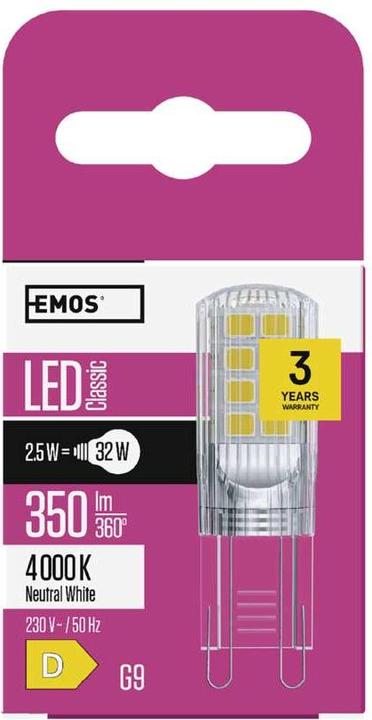 Produktbild Emos LED Lampe Classic (G9, 350 lm, 1 x)