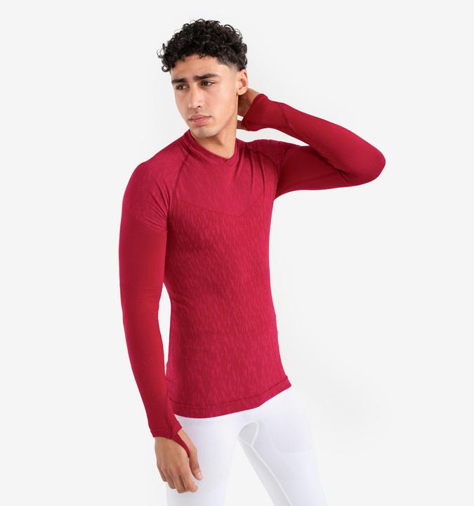 Produktbild Kipsta Damen/Herren Fussball Funktionsshirt langarm - Keepdry rosa (L)