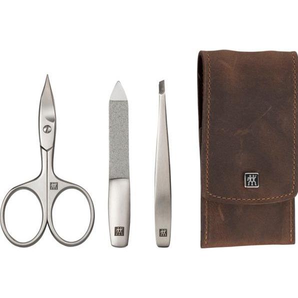 Thumbnail - Zwilling, Nagelpflegegerät, TWINOX Mountain Taschen-Etui, braun, 3-tlg.