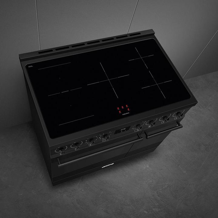 Produktbild Smeg Classici Sinfonia Inductiefornuis C92IPN2, 90cm mat zwart