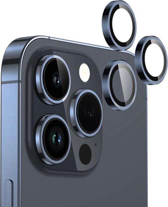 Image du produit Lito - S+ Camera Glass Protector - iPhone 15 Pro / iPhone 15 Pro Max - Blue Titanium (Apple iPhone 15 Pro, Apple iPhone 15 Pro Max)