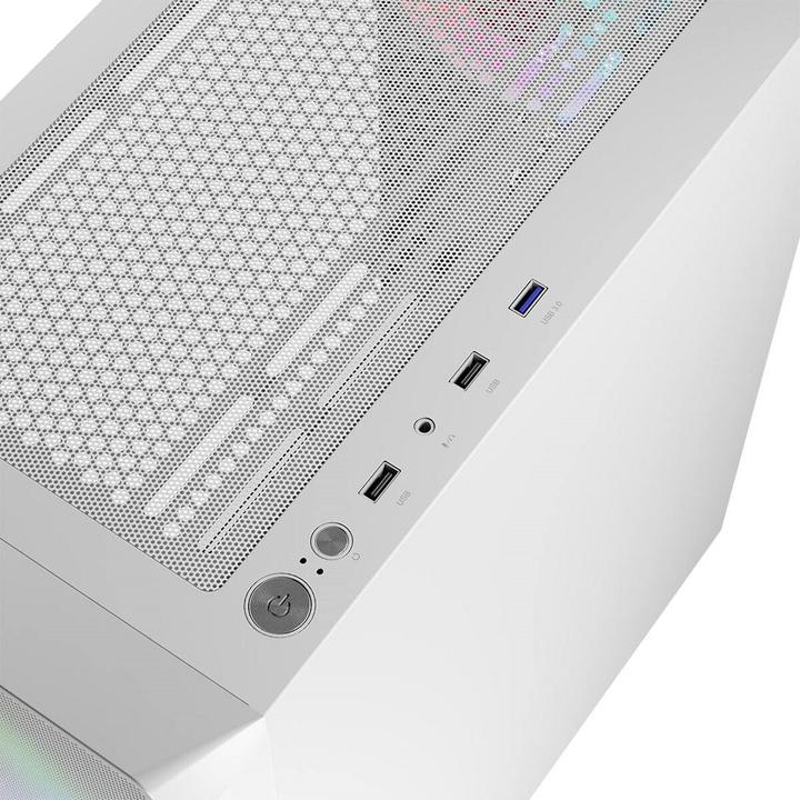 Actual product image Logic PORTOS ARGB MINIDI USB 3.0 Case White (ATX, mATX)