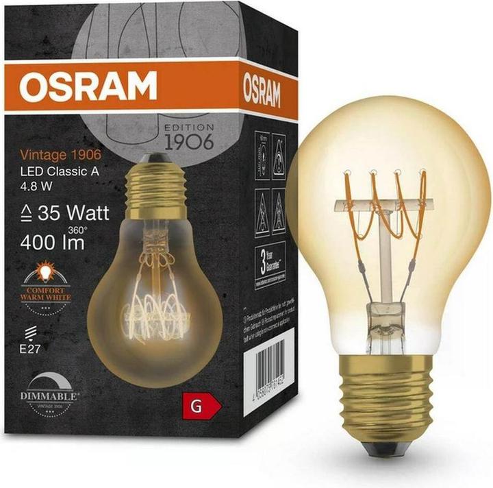 Immagine prodotto Osram Annata 1906 (E27, 4.80 W, 400 lm, 1 x, G)