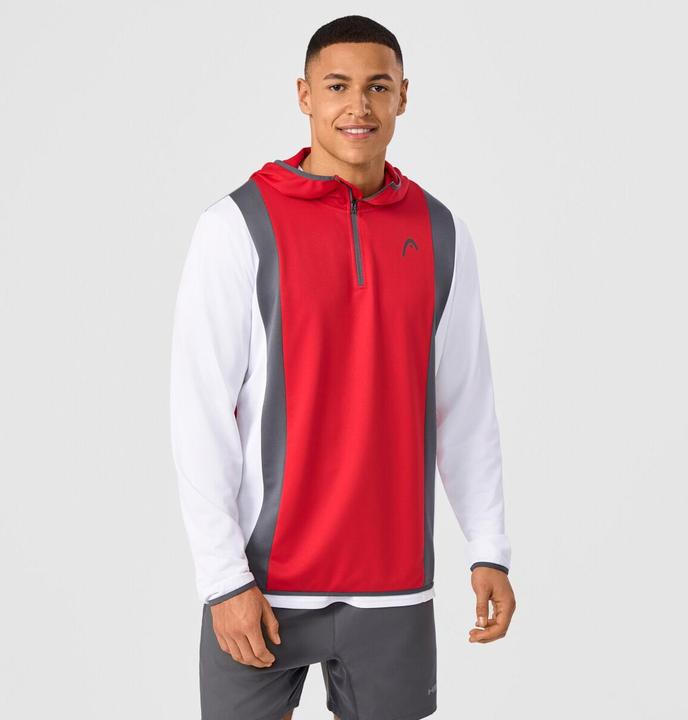 Immagine prodotto Head Club 25 Tech Hoodie Herren Rot/Weiss (L)