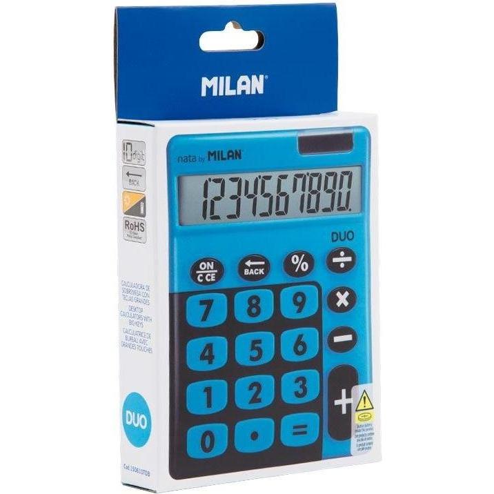 Milan, Zakrekenmachines, Rechner 10 Artikel Touch Duo blau MAILAND (Batterijen, Zonnecellen)
