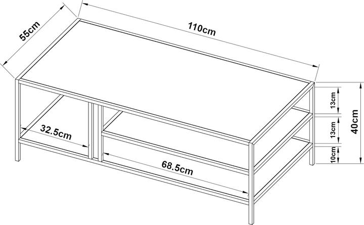 Produktbild En.Casa Kumlinge (40 x 110 x 55 cm)