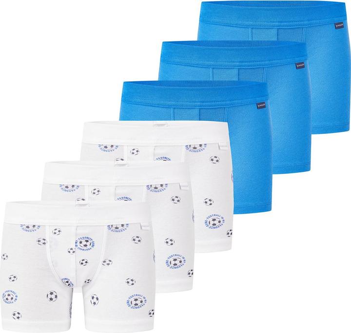 Image du produit Schiesser Lot de 6 shorts / pantalons Kids Boys à fines côtes en coton organique (98, paquet de 6)