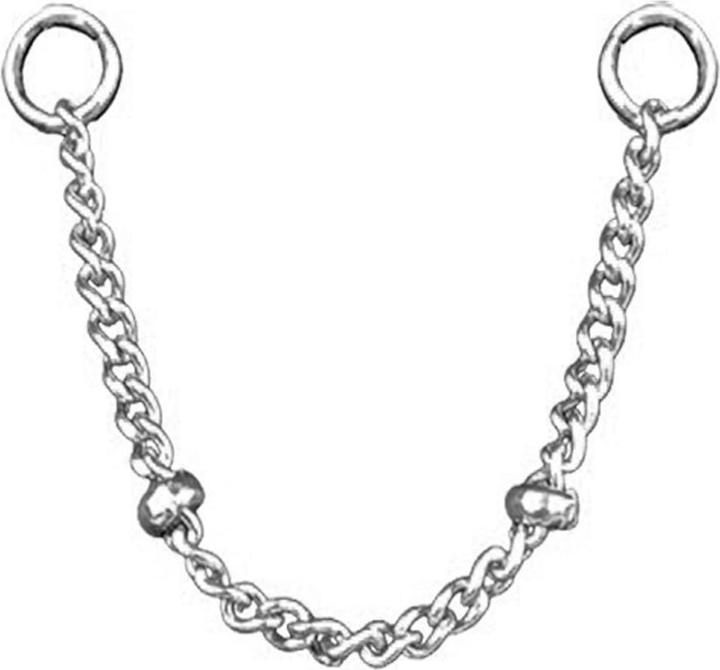 Immagine prodotto Star Piercing Catena di collegamento Basic a due anelli argento (Acciaio chirurgico 316L)