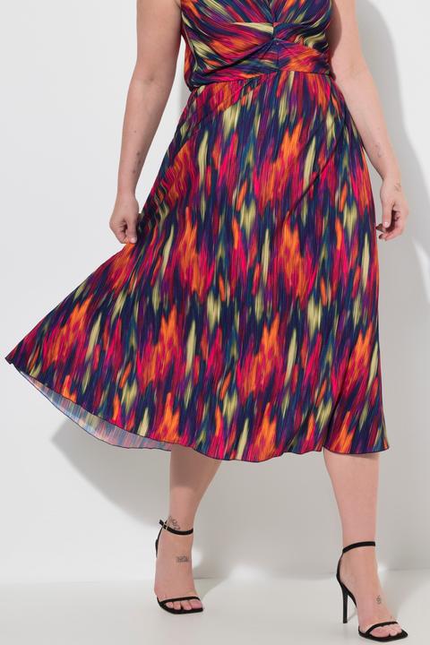 Produktbild Miamoda Plissee-Midikleid, ärmellos, Alloverdruck (58)