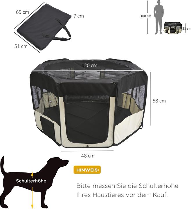 Actual product image PawHut Puppy run foldable