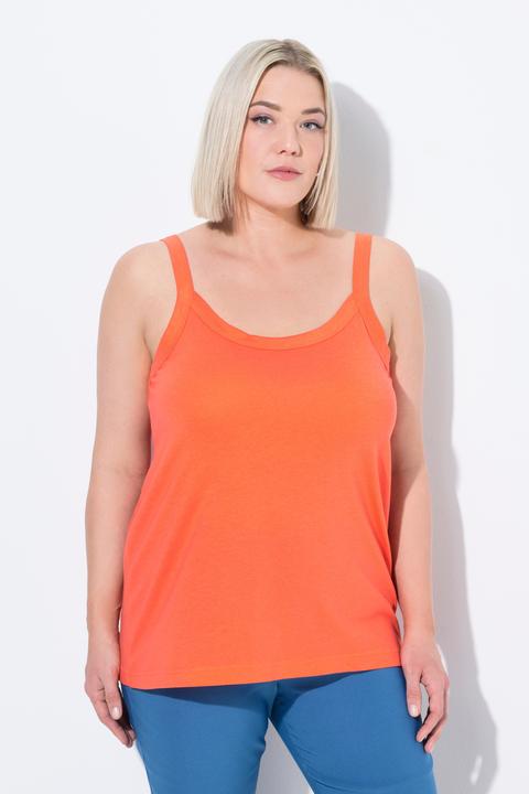 Immagine prodotto Ulla Popken Top smanicato con modal, scollo rotondo e spalline sottili (46, 48)