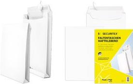 Immagine prodotto Securitex Busta piegata, B4, bianca, senza finestra 130 g/m², piega: 50 mm, dimensioni: (L)250 x (A)353 mm (1 x)