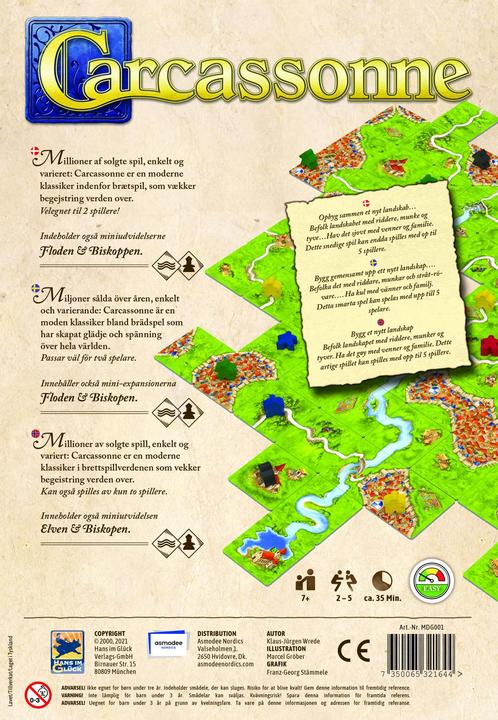 Productafbeelding Enigma Carcassonne (Noords) (Deens, Noors, Zweeds, 2 - 5 Spelers)