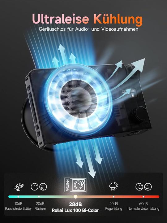 Produktbild Rollei LED-Dauerlicht | RGB | LUX-Serie (Studioleuchte, Videoleuchte)