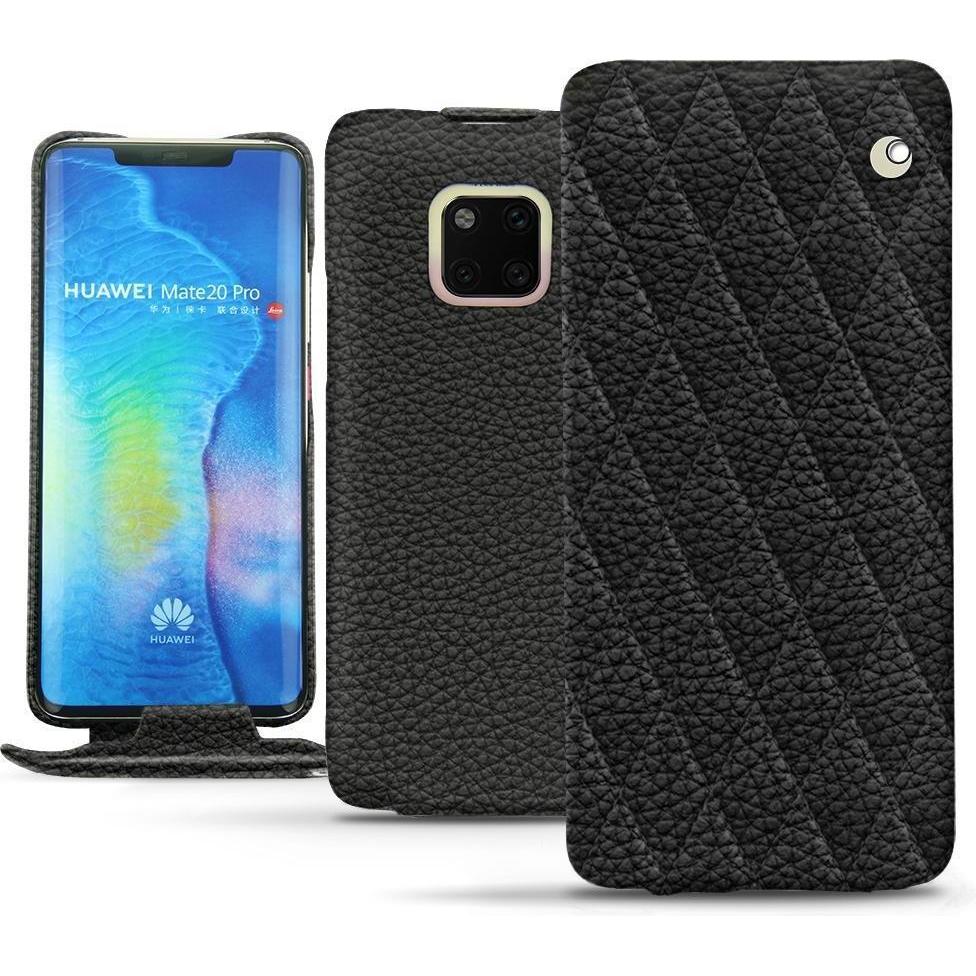 Noreve Lederschutzhülle vertikal (Huawei Mate 20 Pro), Smartphone Hülle, Schwarz