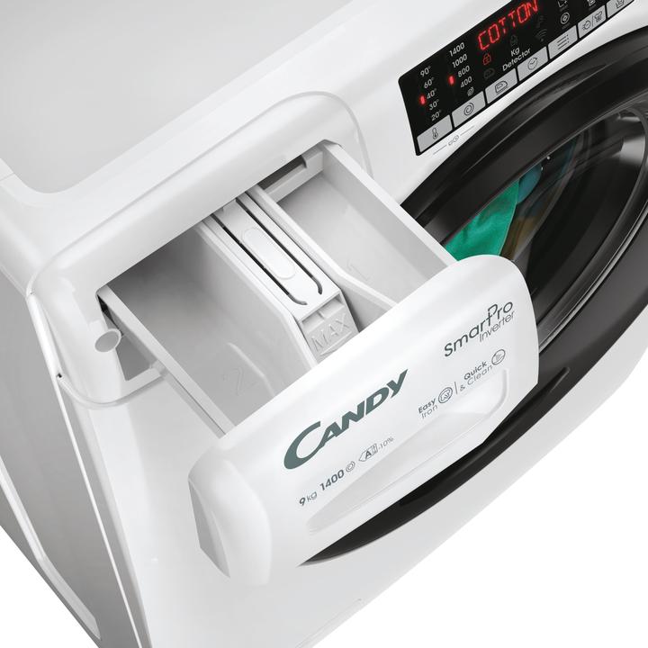 Produktbild Candy Smart Pro Inverter CSO 496TWMB6/1-S Frontlader-Waschmaschine 9 kg 1400 U/min Weiss (9 kg, Links)