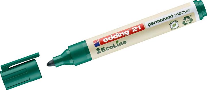 Image du produit Edding 10 21 EcoLine marqueurs permanents verts 1,5 - 3,0 mm (Vert, 3 mm, 10 x)