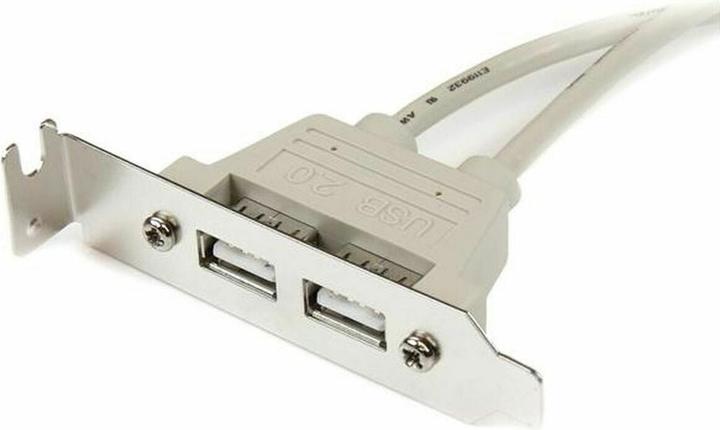 Produktbild StarTech 2 Port USB 2.0 Low Profile Slotblech - Buchse (USB-A, 2 Ports)