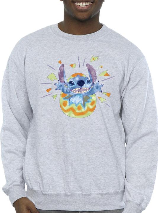 Actual product image Disney Mens Lilo & Stitch Cracking Egg Sweatshirt (M)
